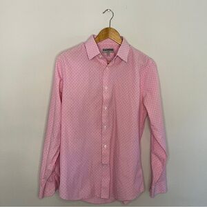 Express Men's Pink Fitted Dress Shirt